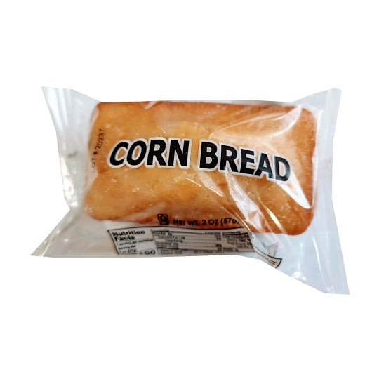 Muffin Town Individually Wrapped Mini Cornbread Loaf, 72 x 2 oz Case - Breads, Rolls & Buns