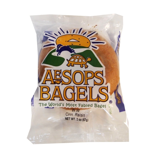 Smart Choice Whole Sliced Cinnamon Raisin Whole Wheat Bagel, 72 x 2 oz Case - Breads, Rolls & Buns