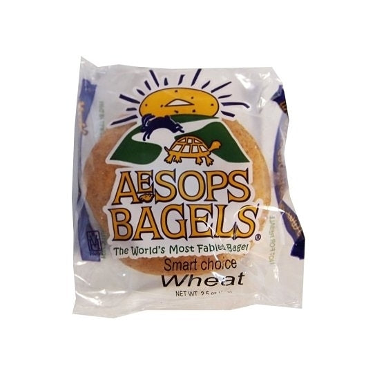 Aesops Bagels Smart Choice Honey Wheat Bagel, 72 x 2.5 oz Case - Breads, Rolls & Buns
