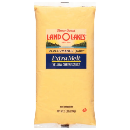 Land O Lakes Performance Sauces Extra Melt Yellow Cheese Sauce, 6 x 5 lb Case - Condiments & Sauces