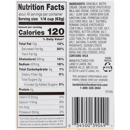 Sauce Alfredo SAUCE, 6 x 6.625 lb Case - DOT product image 6
