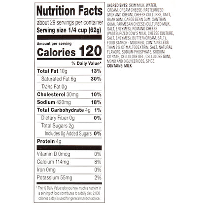 Sauce Alfredo Sauce Pouch, 6 x 64 oz Case - DOT product image 6