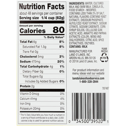 Sauce La. Cheddar Lachedda Cheese Sauce, 6 x 6.62 lb Case - DOT product image 6