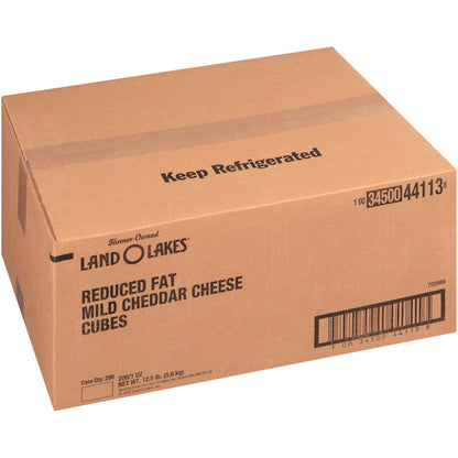 Land O Lakes 25% Reduced Fat Mild Cheddar Cheese Cube, 200 x 0.063 lb Case - DOT product image 2