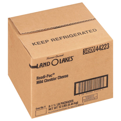 Land O Lakes Interleaf Readipac Yellow Sliced Mild Cheddar Cheese, 8 x 1.5 lb Case - DOT product image 5