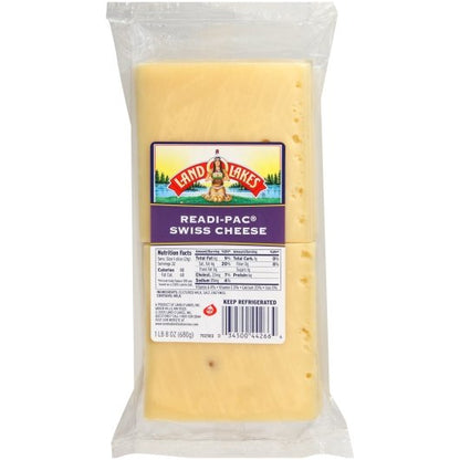 Land O Lakes Readi-Pac Swiss Cheese, 8 x 1.5 lb Case - DOT product image 5