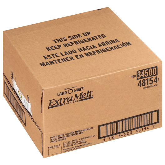 Land O Lakes Extra Melt American Cheese Loaf, 6 x 5 lb Case - DOT product image 5