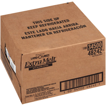 Land O Lakes Extra Melt American Cheese With Jalapeno Pepper, 6 x 5 lb Case - DOT product image 3