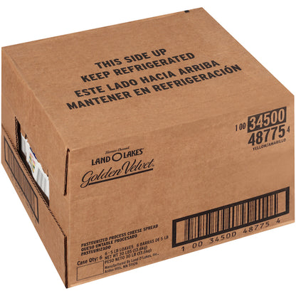 Land O Lakes Yellow Golden Velvet Loaf Cheese Spread, 6 x 5 lb Case - DOT product image 4