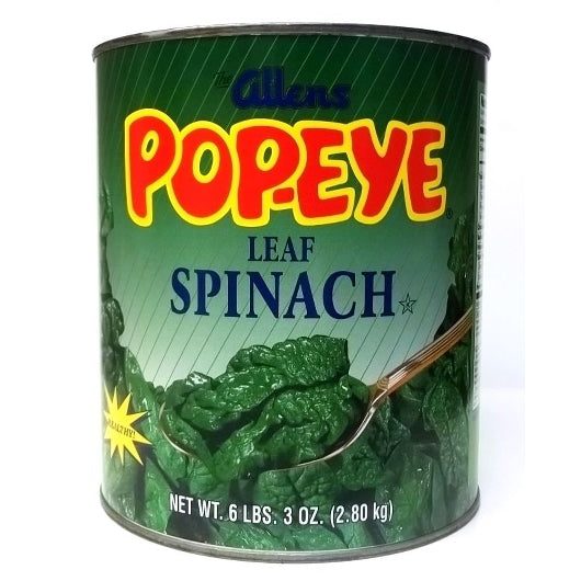 Allens Low Sodium Canned Spinach, 6 x 93 oz Case - Fruit & Sides
