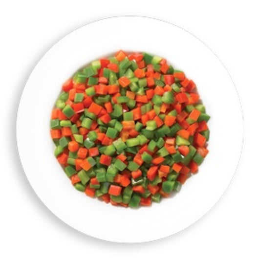 Arctic Gardens Peppers Diced Red & Green, 1 x 20 lb Case - Frozen Vegetables & Sides