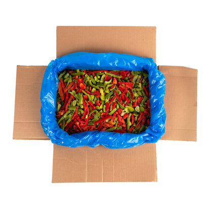 Chill Ripe Red/Green Pepper Strips, 20 Pound - 1 each. - DOT product image 4