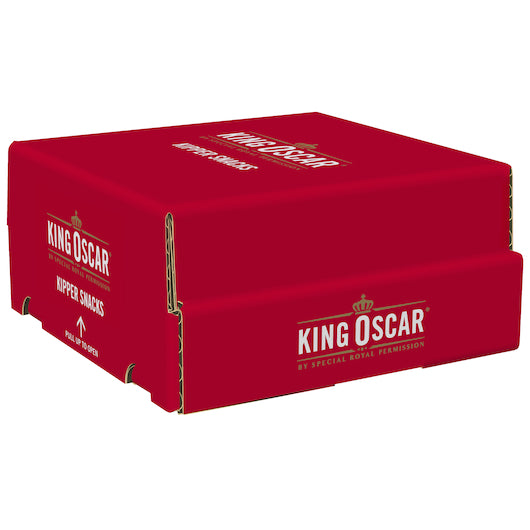 King Oscar Kipper Snacks, 12 x 3.54 oz Case - GS1 closed shipping case image