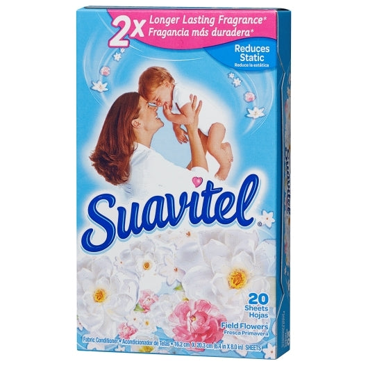 Suavitel DRYER SHEETS FIELD FLOWER, 15 x 20 each Case - DOT product image 2