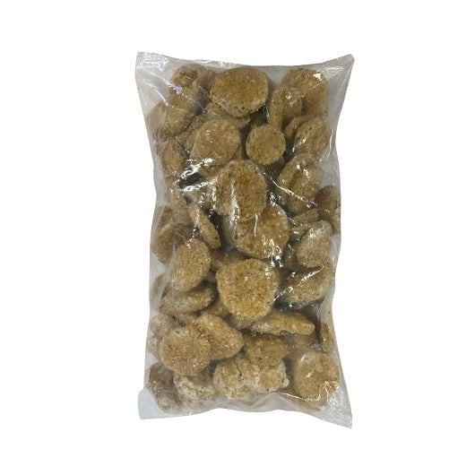 Riverside Foods 1/4" Breaded Pickle Chips, 6 x 2.5 lb Case - Condiments & Sauces