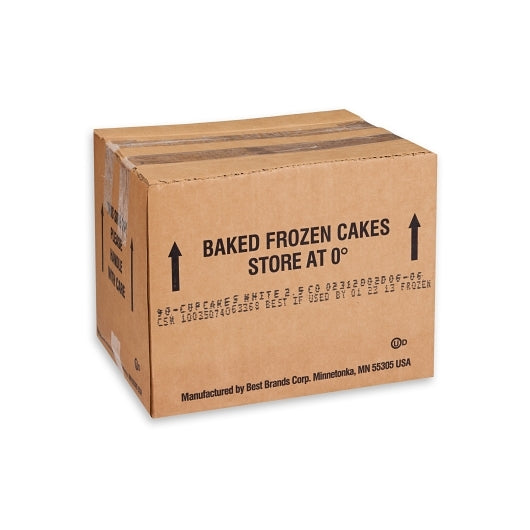 Brill White Cupcakes, 90 x 2.5 oz Case - Bakery & Desserts