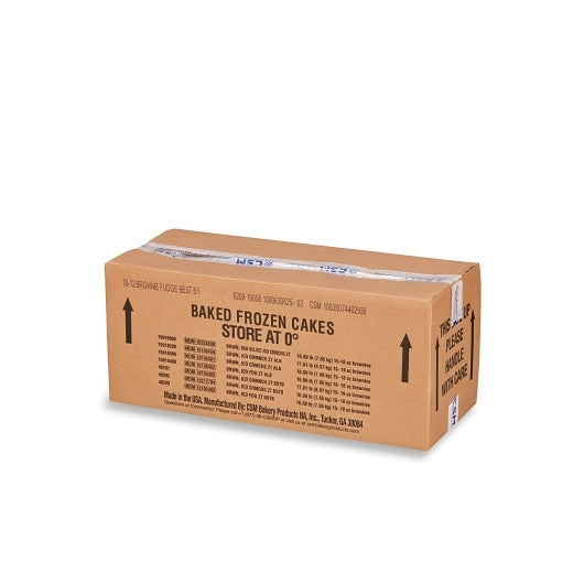 Best Brands Brownies with Chocolate Fudge Icing, 15 x 18 oz Case - GS1 closed shipping case image