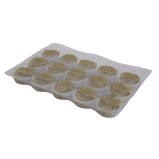 Multifoods Pre-Deposited Ready to Bake Lemon Poppyseed Muffin, 75 x 5.4 oz Case - Bakery & Desserts
