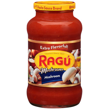 Ragu Sauce Old World Mushroom, 12 x 24 oz Case - Condiments & Sauces