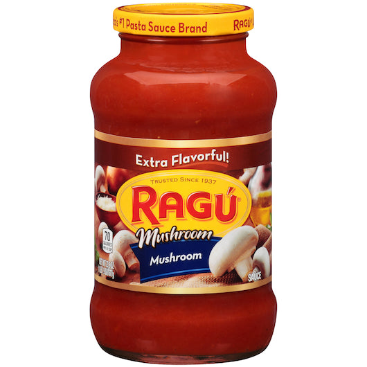Ragu Sauce Old World Mushroom, 12 x 24 oz Case - Condiments & Sauces