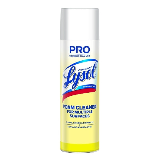 Lysol/Lizol Cleaner Disinfectant Foam Aerosol, 12 x 24 oz Case - Cleaners & Sanitizers