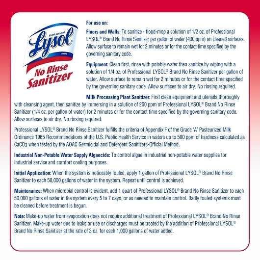Lysol Sanitizer Container, 4 x 1 GA Case - DOT product image 7