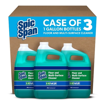 Spic & Span Professional Floor and Multi-Surface Cleaner Concentrate, 3 x 1 GA Case - Cleaners & Sanitizers