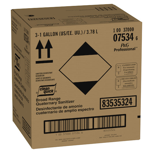 Clean Quick Quat Broad Range Quaternary non-rinse Sanitizer Concentrate Closed Loop, 3 x 1 GA Case - DOT product image 2