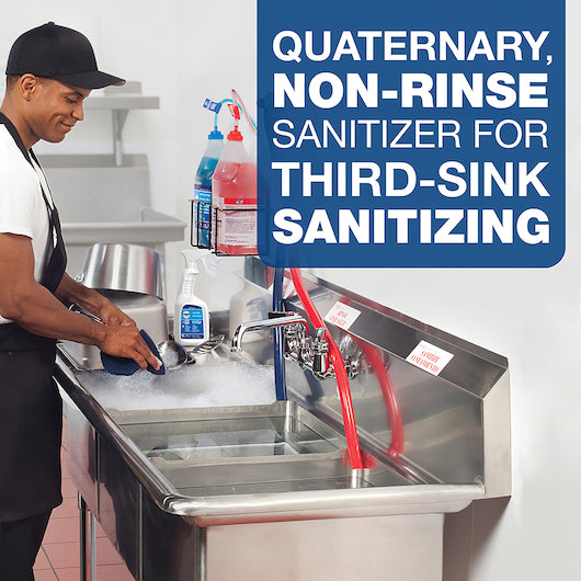 Clean Quick Quat Broad Range Quaternary non-rinse Sanitizer Concentrate Closed Loop, 3 x 1 GA Case - DOT product image 4