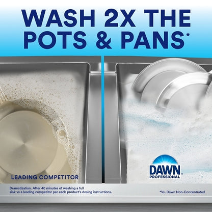 Dawn Professional Manual Pot And Pan Detergent Dish Soap Regular Scent Concentrate, 8 x 38 oz Case - DOT product image 6