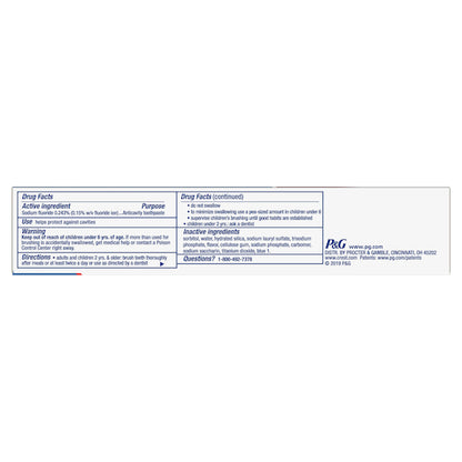 Crest TOOTHPASTE CAVITY PROTECTION REGULAR, 2 x 12 x 4.2 oz Case - DOT product image 3