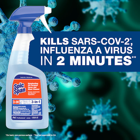 Spic and Span Disinfecting All Purpose and Glass Cleaner Ready-To-Use, 3 x 1 GA Case - DOT product image 6