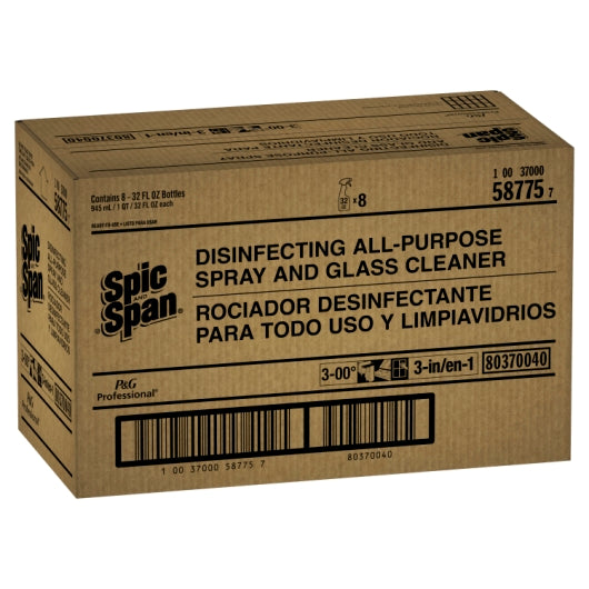 Spic and Span Disinfecting Spray All Purpose and Glass Cleaner Ready-To-Use, 8 x 32 oz Case - DOT product image 6