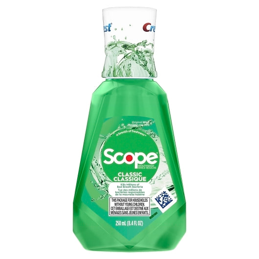 Crest Scope Classic Original Mint Rinse, 6 x 8.4 fl oz Case - Health & Personal Care