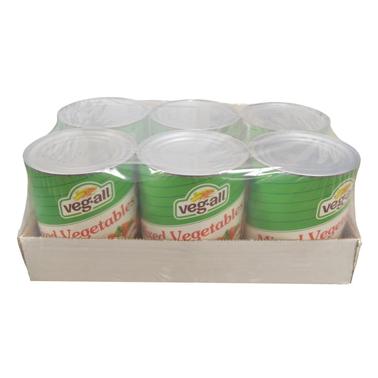 Veg-All Mixed VEGETABLES FOR STEW, 6 x 104 oz Case - GS1 closed shipping case image