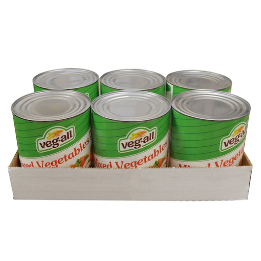 Veg-All Mixed VEGETABLES FOR STEW, 6 x 104 oz Case - GS1 open-case image