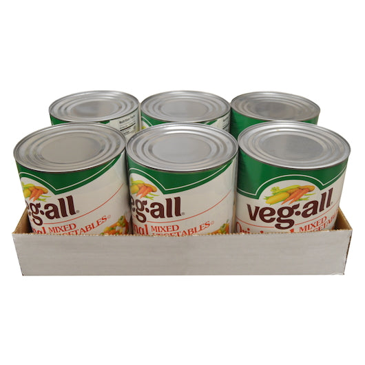 Veg-All MIXED VEGETABLE, 6 x 104 oz Case - GS1 open-case image