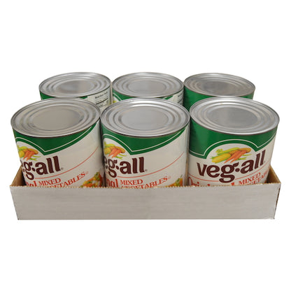 Veg-All MIXED VEGETABLE, 6 x 104 oz Case - GS1 open-case image