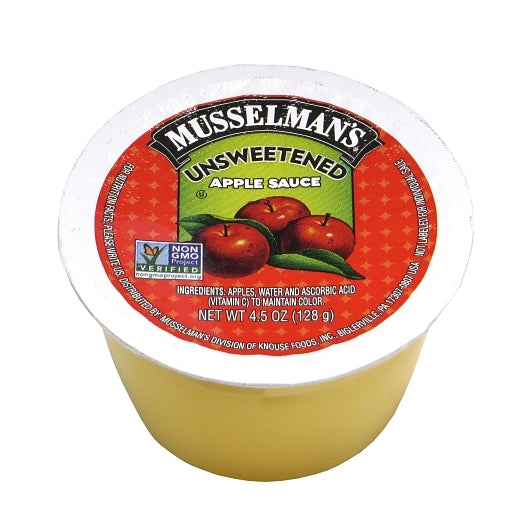 Musselman's Unsweetened Applesauce, 72 x 4.5 oz Case - Dried Fruit & Fruit Snacks
