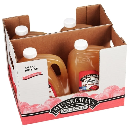 Musselman's Fresh Pressed 100% Apple Cider, 4 x 128 fl oz Case - DOT product image 5