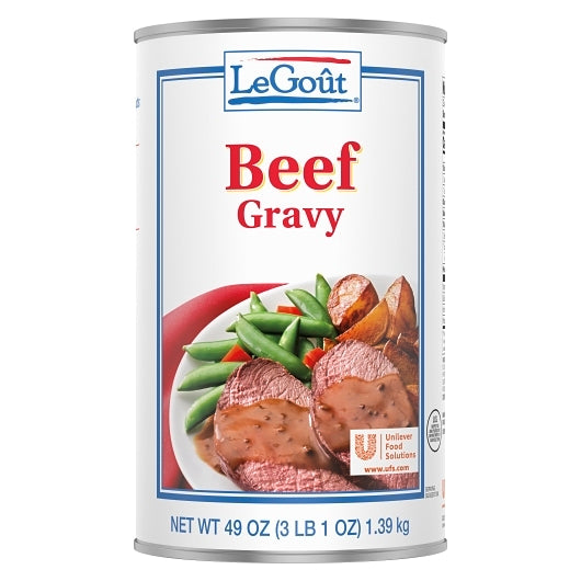 LeGout Beef Heat & Serve Gravy, 12 x 3 lb Case - DOT product image 5