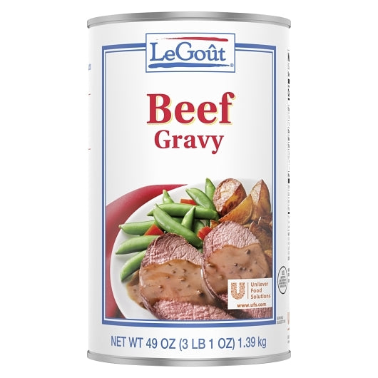 LeGout Beef Heat & Serve Gravy, 12 x 3 lb Case - DOT product image 6