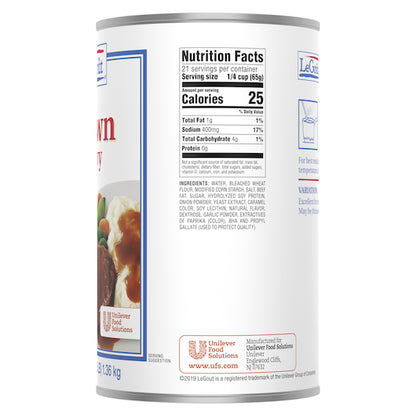 LeGout Brown Gravy, 12 x 48 oz Case - DOT product image 6