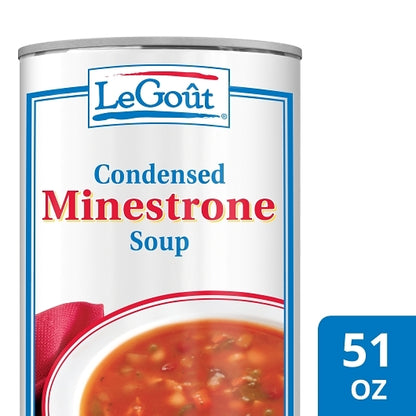 LeGout International Minestrone Soup, 12 x 3 lb Case - DOT product image 5