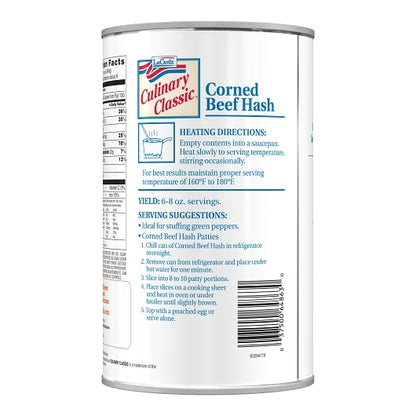 LeGout Corned Beef Hash Heat & Serve Canned Entree, 12 x 51 oz Case - DOT product image 8