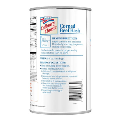 LeGout Corned Beef Hash Heat & Serve Canned Entree, 12 x 51 oz Case - DOT product image 6