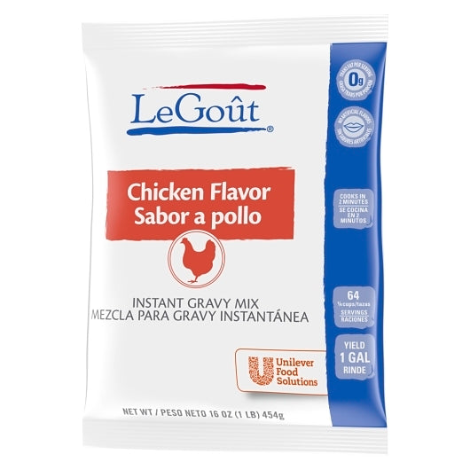 LeGout Instant Chicken Gravy Mix, 8 x 1 lb Case - DOT product image 5