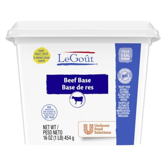 LeGout No MSG Beef Base, 12 x 1 lb Case - DOT product image 2