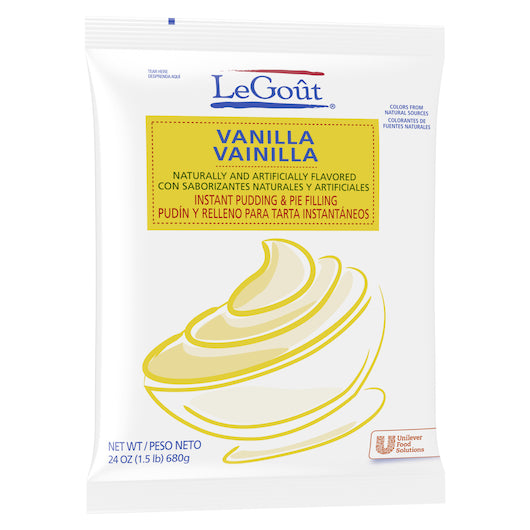 LeGout Vanilla Flavored Instant Pudding Mix, 12 x 24 oz Case - DOT product image 5