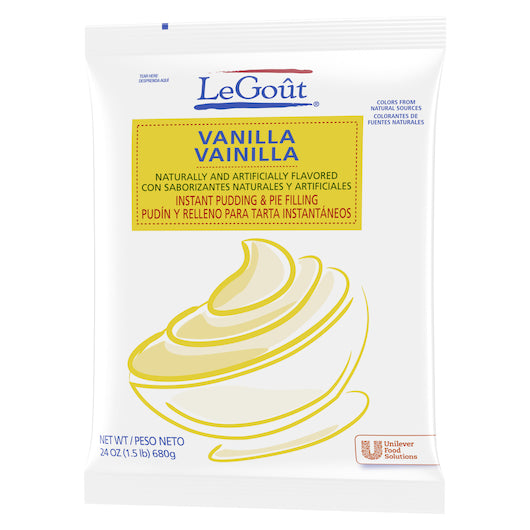 LeGout Vanilla Flavored Instant Pudding Mix, 12 x 24 oz Case - DOT product image 6